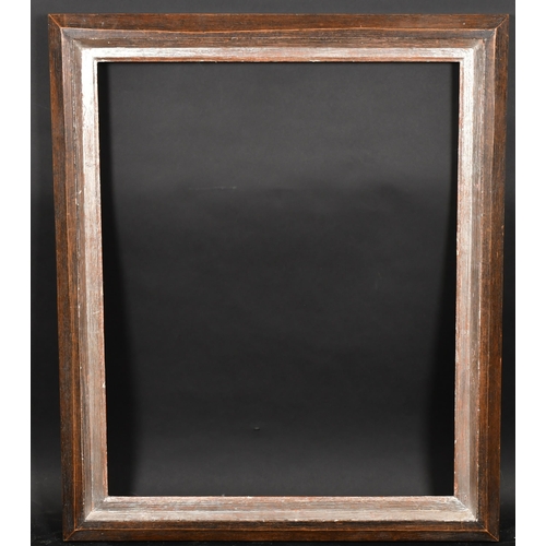 327 - 20th Century European School. A Darkwood and Silver Frame, rebate 31.25