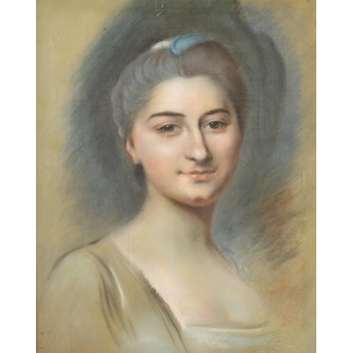 33 - Early 19th Century French School. Portrait of a Lady, believed to be Mademoiselle de Lespinasse, Pas... 