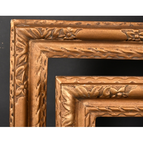 333 - 19th Century English School. A Near Pair of Painted Carved Wood Frames, with Lely panels, rebate 30