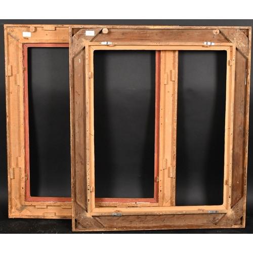 333 - 19th Century English School. A Near Pair of Painted Carved Wood Frames, with Lely panels, rebate 30