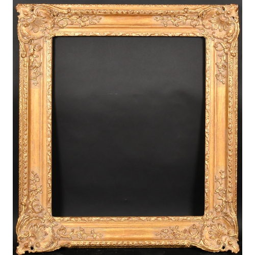 335 - 20th Century English School. A Gilt Composition Louis Style Frame, with swept corners, rebate 30