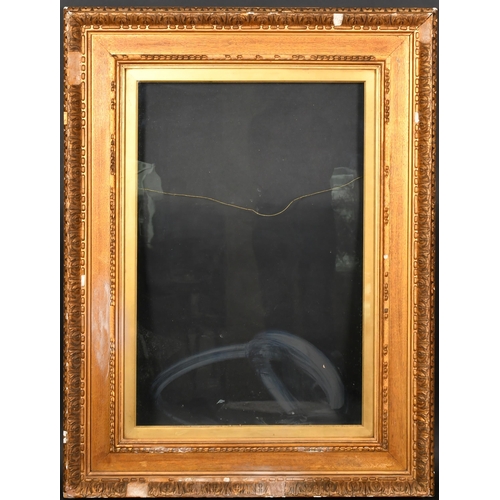 336 - 19th Century English School. A Painted Watts Style Composition Frame, with inset glass, rebate 30