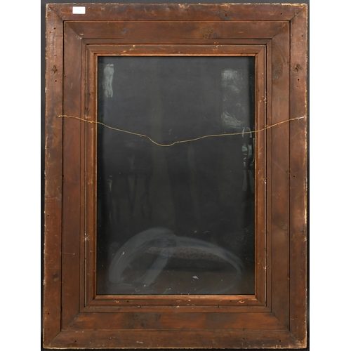 336 - 19th Century English School. A Painted Watts Style Composition Frame, with inset glass, rebate 30