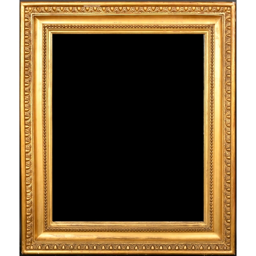 341 - 19th Century English School. A Gilt Composition Frame, with inset mirror glass, rebate 28.5