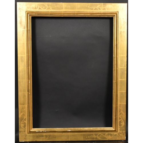 344 - 20th Century English School. A Gilt Composition Italian Style Plate Frame, rebate 26.5