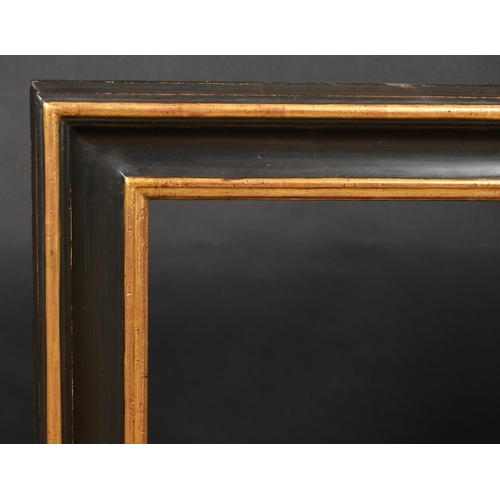 347 - 20th Century English School. A Black and Gilt Composition Frame, rebate 26.25