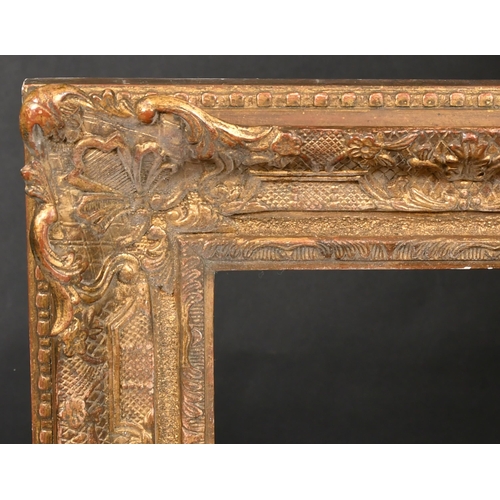 350 - 20th Century English School. A Gilt Composition Louis Style Frame, with swept centres and corners, r... 