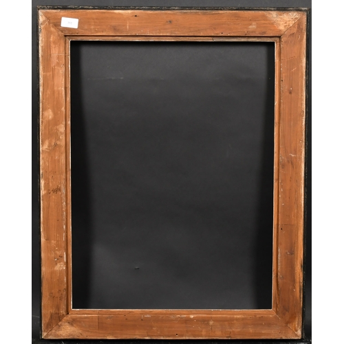 352 - 20th Century English School. A Black and Silver Frame, rebate 25.5