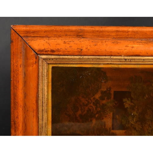 355 - 19th Century English School. A Maple Frame, with a gilt slip and inset print on glass, rebate 24.5