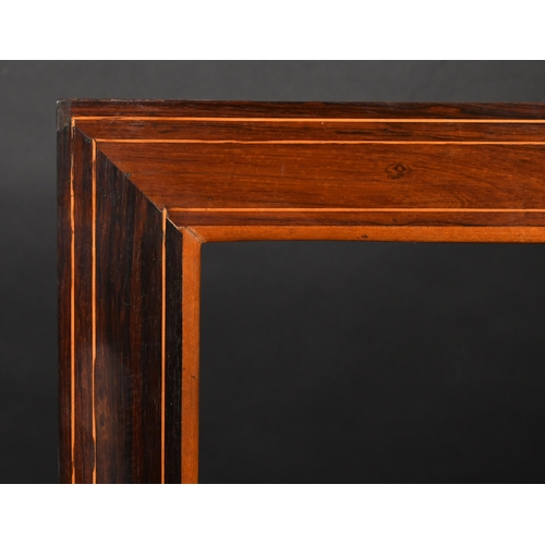 357 - 19th Century English School. A Inlaid Wooden Frame, rebate 24.25