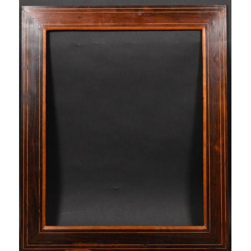 357 - 19th Century English School. A Inlaid Wooden Frame, rebate 24.25