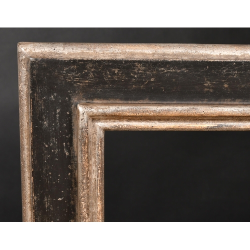 359 - 20th Century English School. A Black and Silver Composition Frame, rebate 24