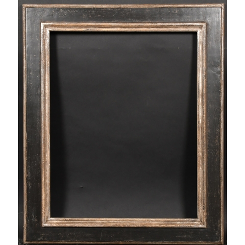 359 - 20th Century English School. A Black and Silver Composition Frame, rebate 24