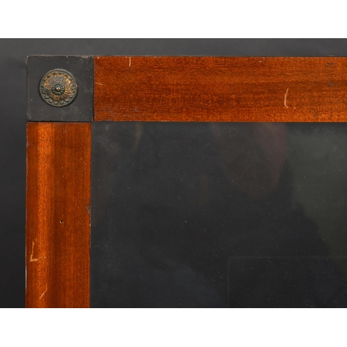 363 - 19th Century English School. A Darkwood Frame, with inset glass, rebate 23.25