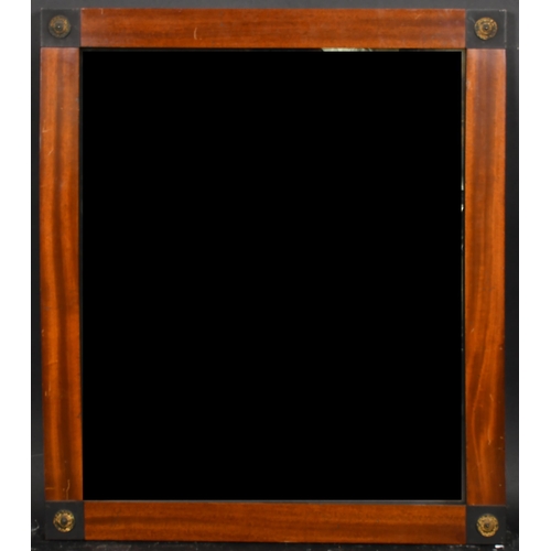 363 - 19th Century English School. A Darkwood Frame, with inset glass, rebate 23.25