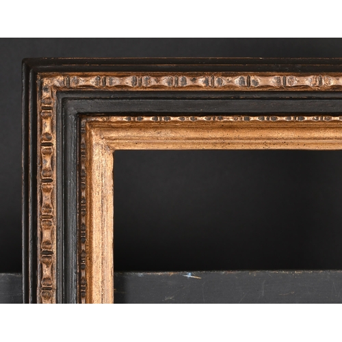 377 - 20th Century English School. A Black and Gilt Composition Frame, rebate 20.5