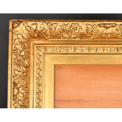 380 - 19th Century French School. A Gilt Composition Barbizon Frame, with inset glass, rebate 20