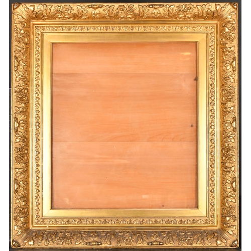 380 - 19th Century French School. A Gilt Composition Barbizon Frame, with inset glass, rebate 20