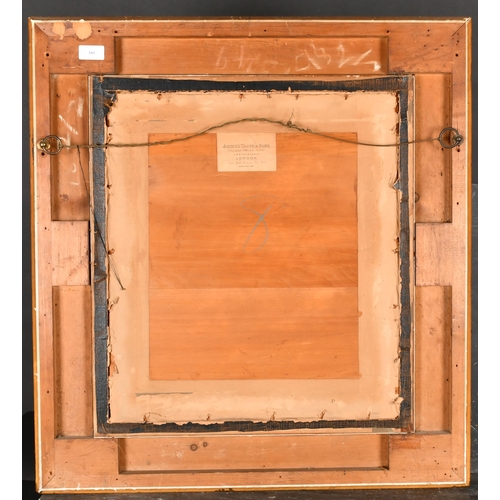 380 - 19th Century French School. A Gilt Composition Barbizon Frame, with inset glass, rebate 20