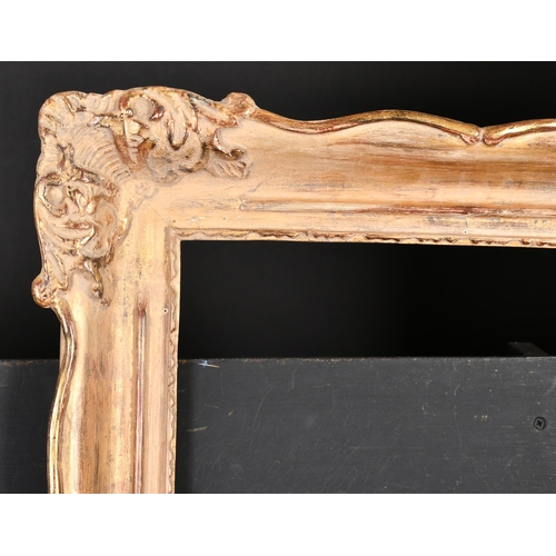 381 - 20th Century English School. A Gilt Composition Frame with swept corners, rebate 20