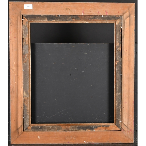 387 - Early 20th Century English School. A Black Composition Frame, with a silver slip, rebate 19.5