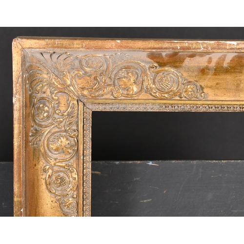 391 - 19th Century French School. A Gilt Composition Empire Frame, rebate 19