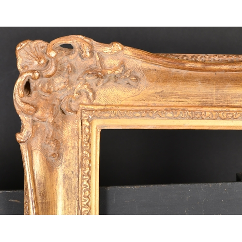 397 - 20th Century English School. A Gilt Composition Frame with swept and pierced corners, rebate 18