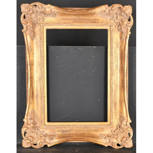 397 - 20th Century English School. A Gilt Composition Frame with swept and pierced corners, rebate 18