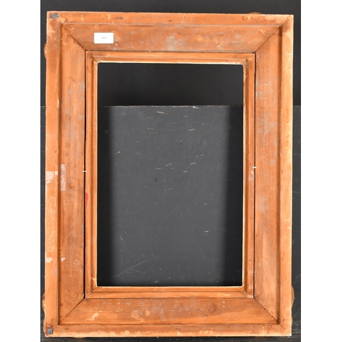 397 - 20th Century English School. A Gilt Composition Frame with swept and pierced corners, rebate 18