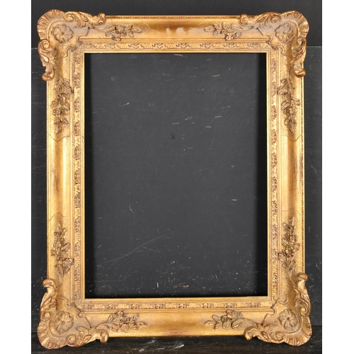 409 - 20th Century English School. A Gilt Composition Frame with swept corners, rebate 16.5