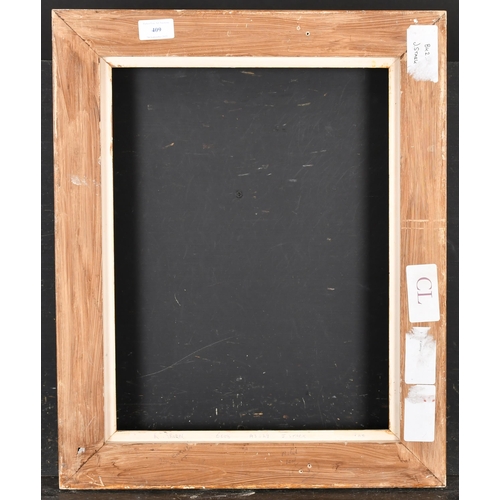 409 - 20th Century English School. A Gilt Composition Frame with swept corners, rebate 16.5