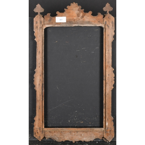 413 - 19th Century Portuguese School. A Carved Wood Ornate Frame, rebate 15.75