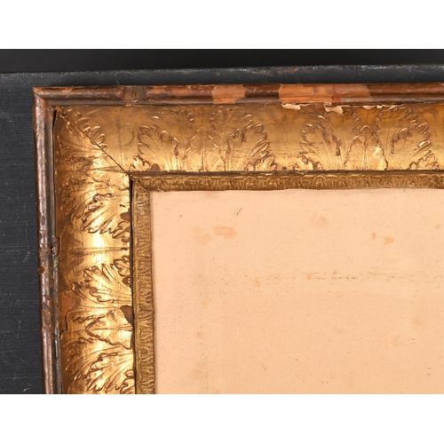 414 - 19th Century French School. A Gilt Metal Frame, with inset glass, rebate 15.5