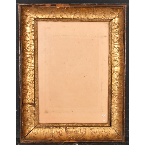 414 - 19th Century French School. A Gilt Metal Frame, with inset glass, rebate 15.5