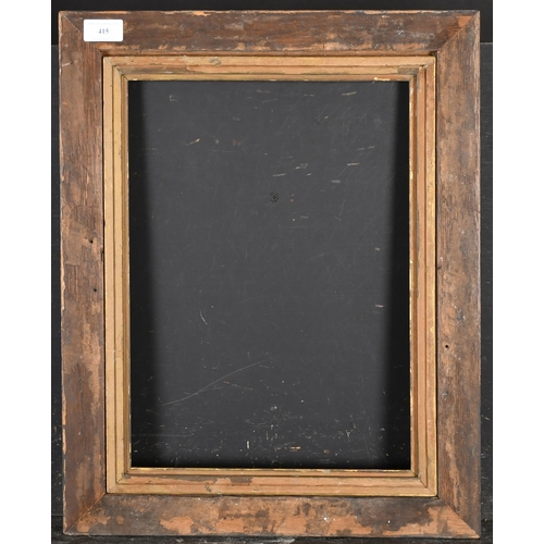 415 - 19th Century English School. A Darkwood Frame, with a gilt slip, rebate 15.25