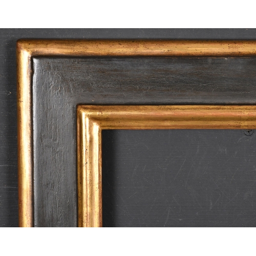 439 - 20th Century English School. A Black and Gilt Composition Frame, rebate 10.75