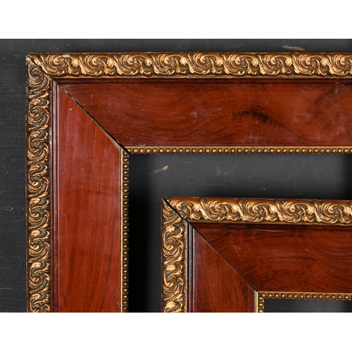 443 - 20th Century English School. A Pair of Gilt and Simulated Wooden Frames, rebate 10