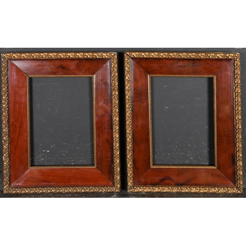 443 - 20th Century English School. A Pair of Gilt and Simulated Wooden Frames, rebate 10