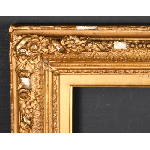 445 - 19th Century English School. A Gilt Composition Frame, rebate 9.25