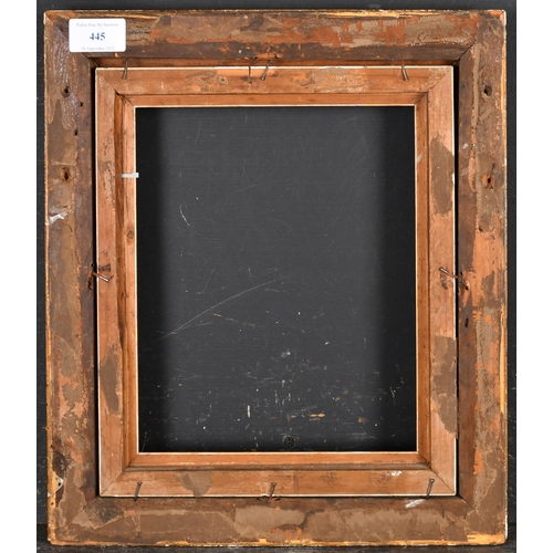 445 - 19th Century English School. A Gilt Composition Frame, rebate 9.25