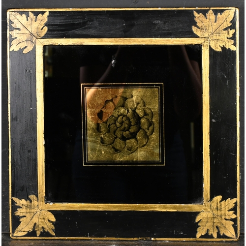 446 - 20th Century English School. A Black and Gilt Frame, with inset mirror print, rebate 9