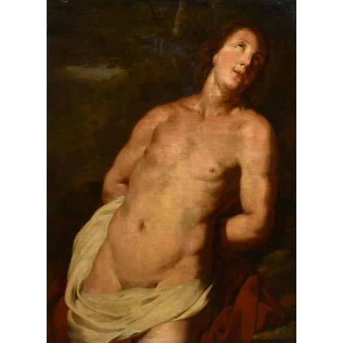 60 - 18th Century Italian School. St Sebastian, Oil on canvas, 39