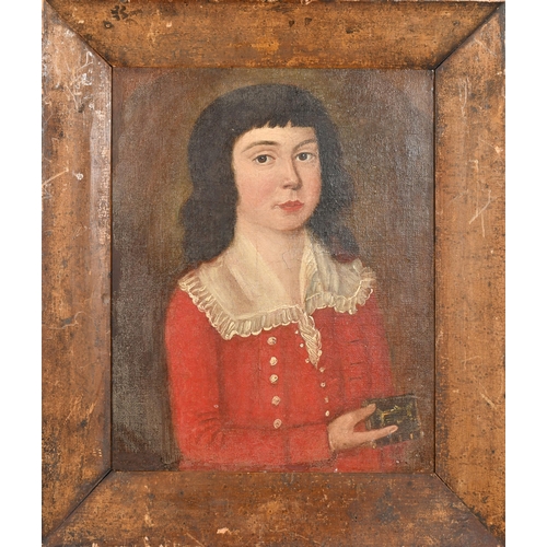 74 - Late 18th Century English School. Portrait of a Boy, Oil on canvas, 13