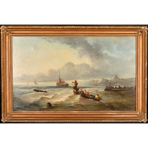 151 - A Budin (19th Century) French. A Shipping Scene, Oil on canvas, Signed and dated 70, 15.75