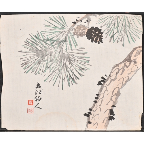 185 - Early 20th Century Chinese School. A Tree Study, Woodblock, Unframed 8.75