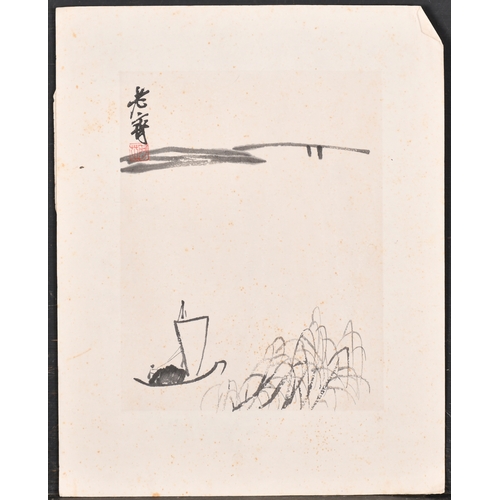 185 - Early 20th Century Chinese School. A Tree Study, Woodblock, Unframed 8.75