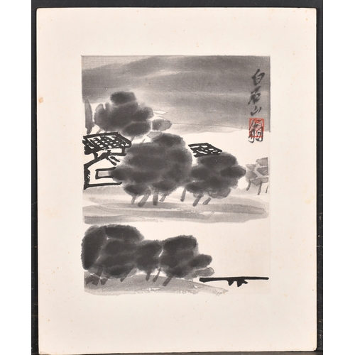 185 - Early 20th Century Chinese School. A Tree Study, Woodblock, Unframed 8.75