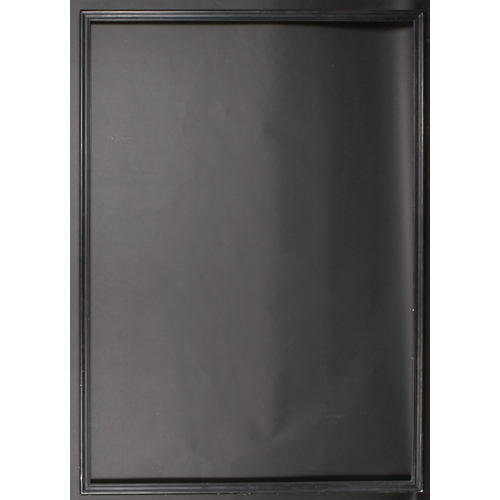 301 - 20th Century English School. A Black Painted Frame, rebate 74.25