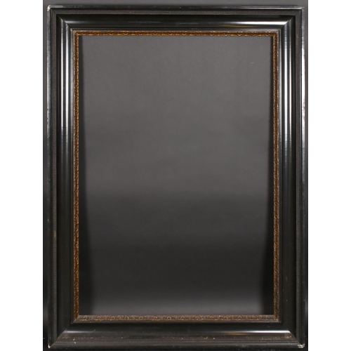 313 - 20th Century European School. A Black Frame, with gilt inner edge, rebate 47.5