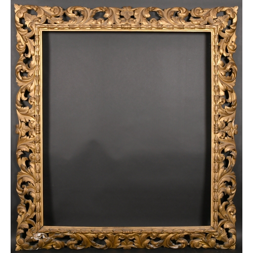 314 - 19th Century Italian School. A Carved Giltwood Florentine Frame, rebate 47.25